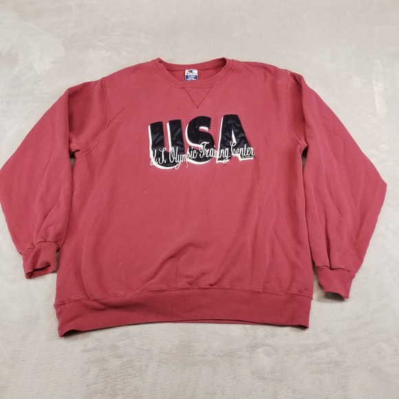Champion Other - VTG‎ USA Olympic Sweatshirt Mens XL Red US Olympic Training Center Champion 90s